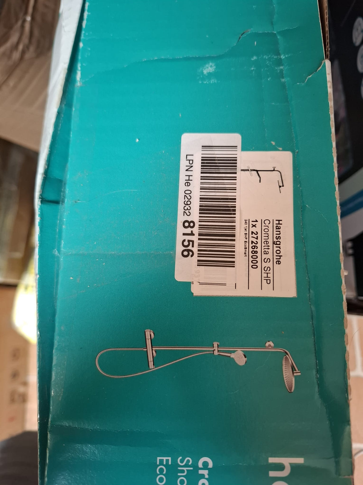 Sistem de duș cu termostat Hansgrohe Crometta S 240, 27268000