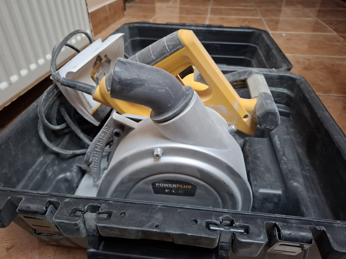 Mașină de canelat în zidărie Powerplus POWX0650, 1700W, 150 mm