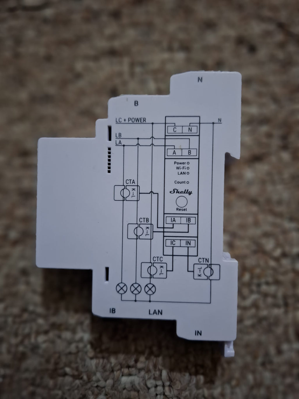 Releu inteligent Shelly Pro 3EM