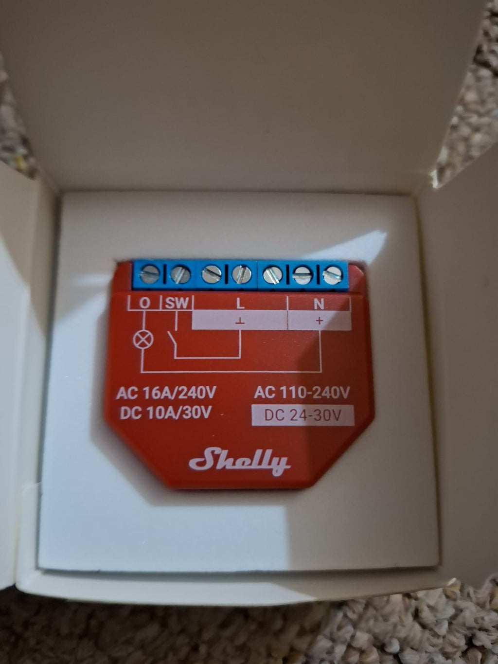 Shelly Plus 1PM - Releu inteligent cu măsurare consum