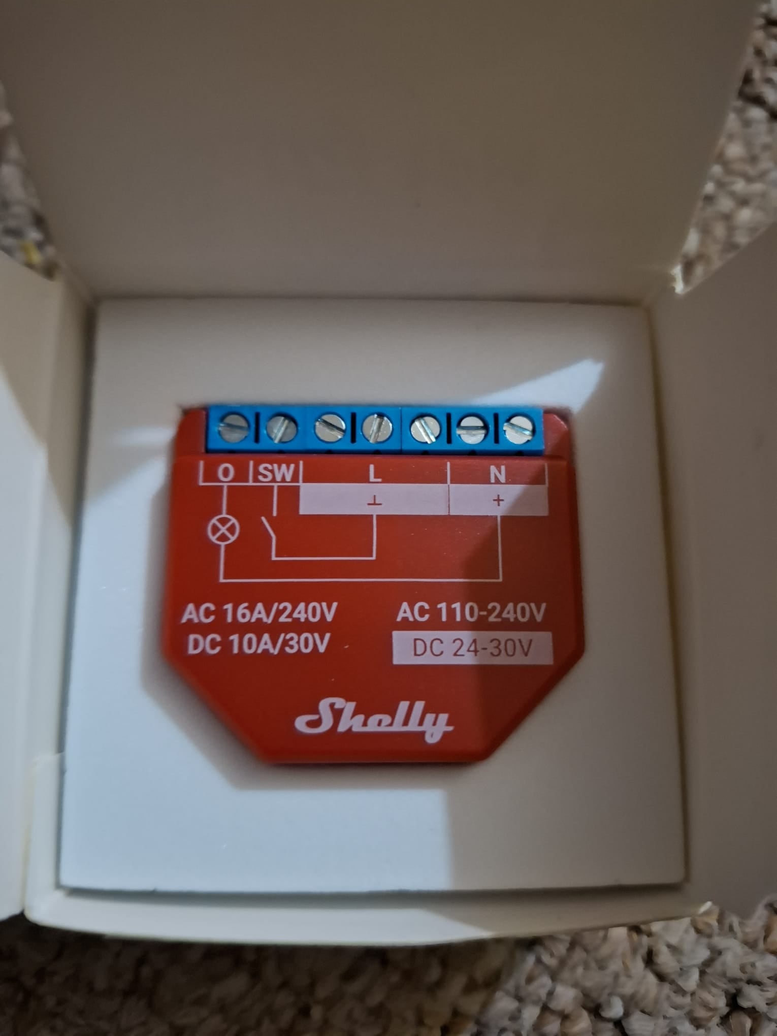 Shelly Plus 1PM - Releu inteligent cu măsurare consum