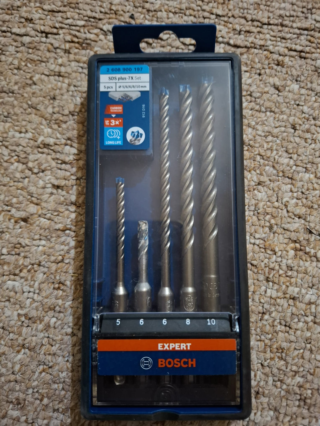 Set burghie rotopercutoare Bosch Professional 5x Expert SDS plus-7X
