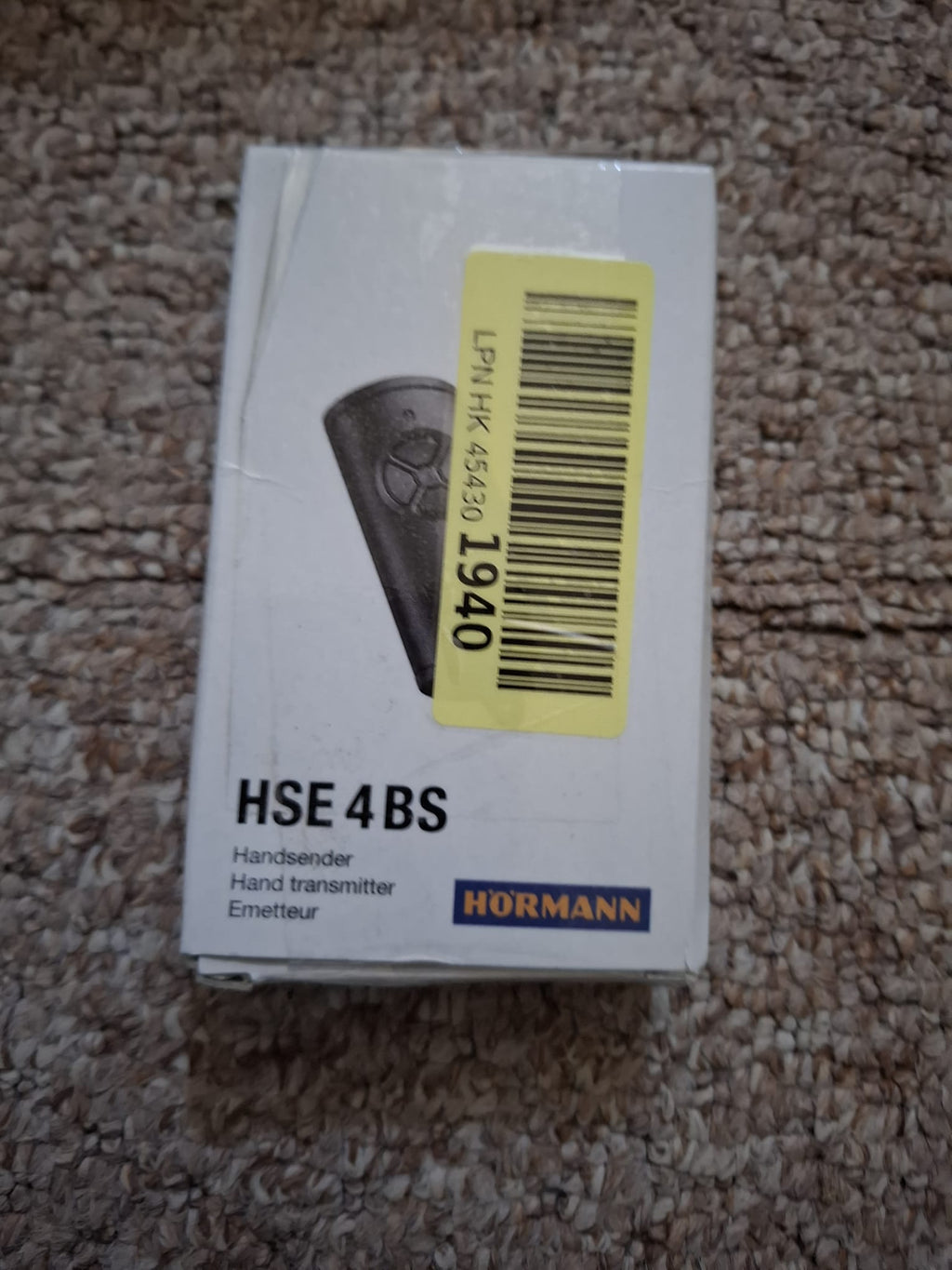Telecomanda Hormann HSE4 BS, pentru  ușă, 4511736, mat