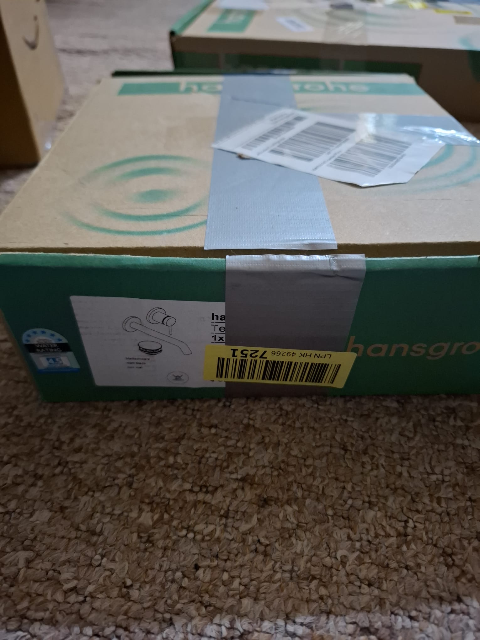 Hansgrohe Tecturis S - Baterie lavoar încastrată pentru montare pe perete
