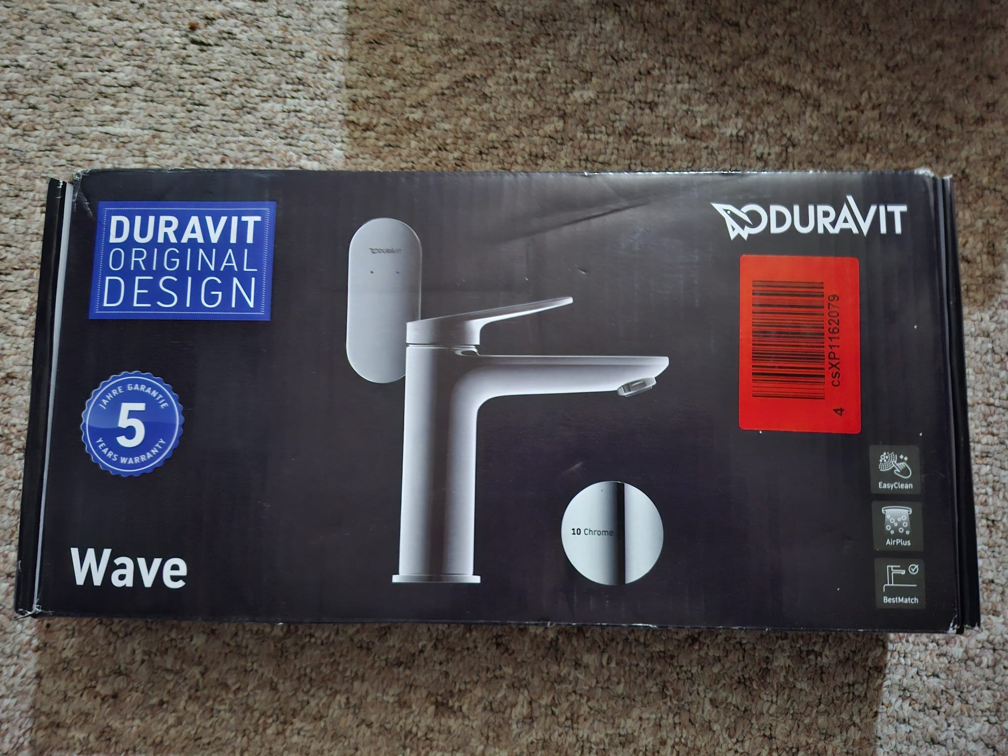 Baterie lavoar Duravit Wave, mărimea M
