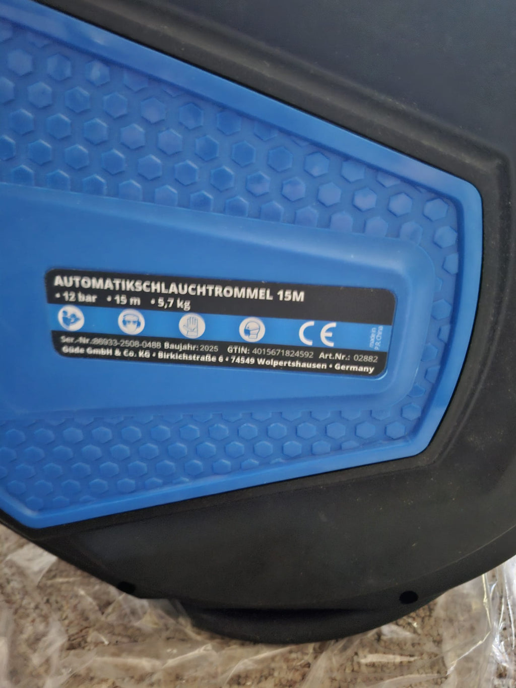 Rolă automată pentru furtun Güde 2882, 15 m