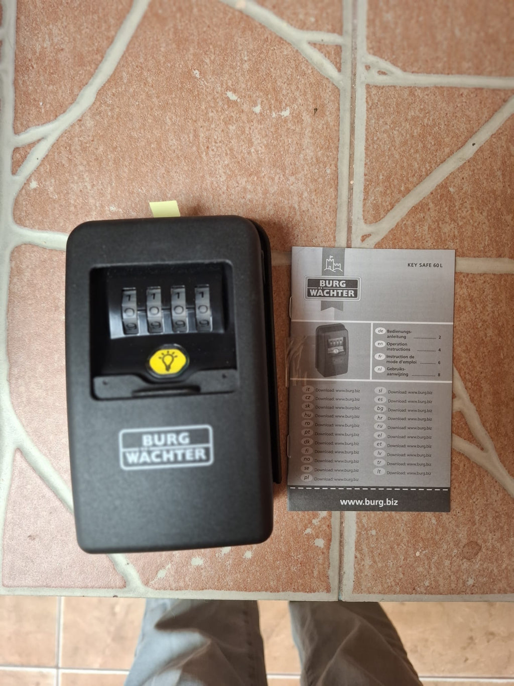 Caseta Seif Chei cu Cifru Iluminat Burg-Wachter Key Safe 60 L