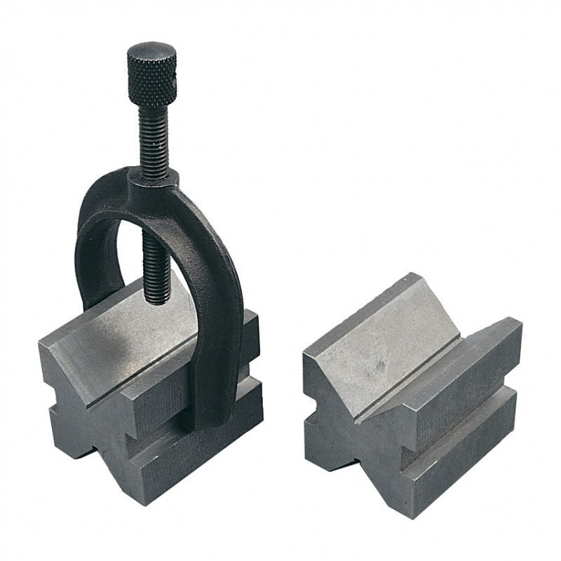 Bloc in V goale pentru atelier si clema 32x42x32 mm OXD-370-2310K