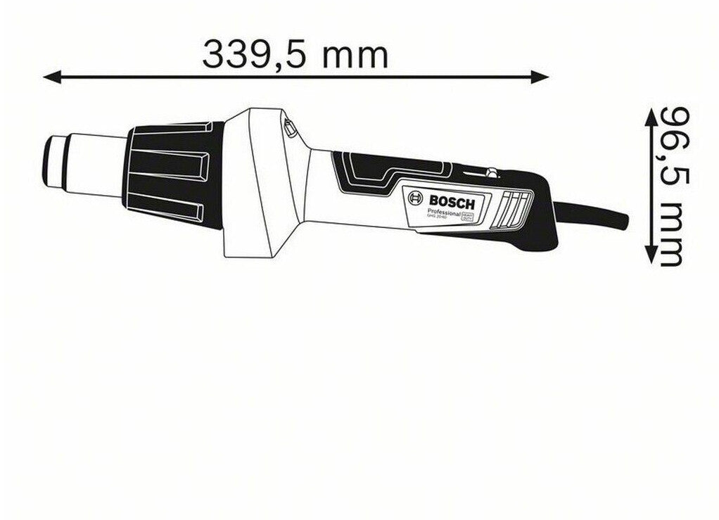 Bosch Professional GHG 20-60 - Fenuitor/Suflantă aer cald