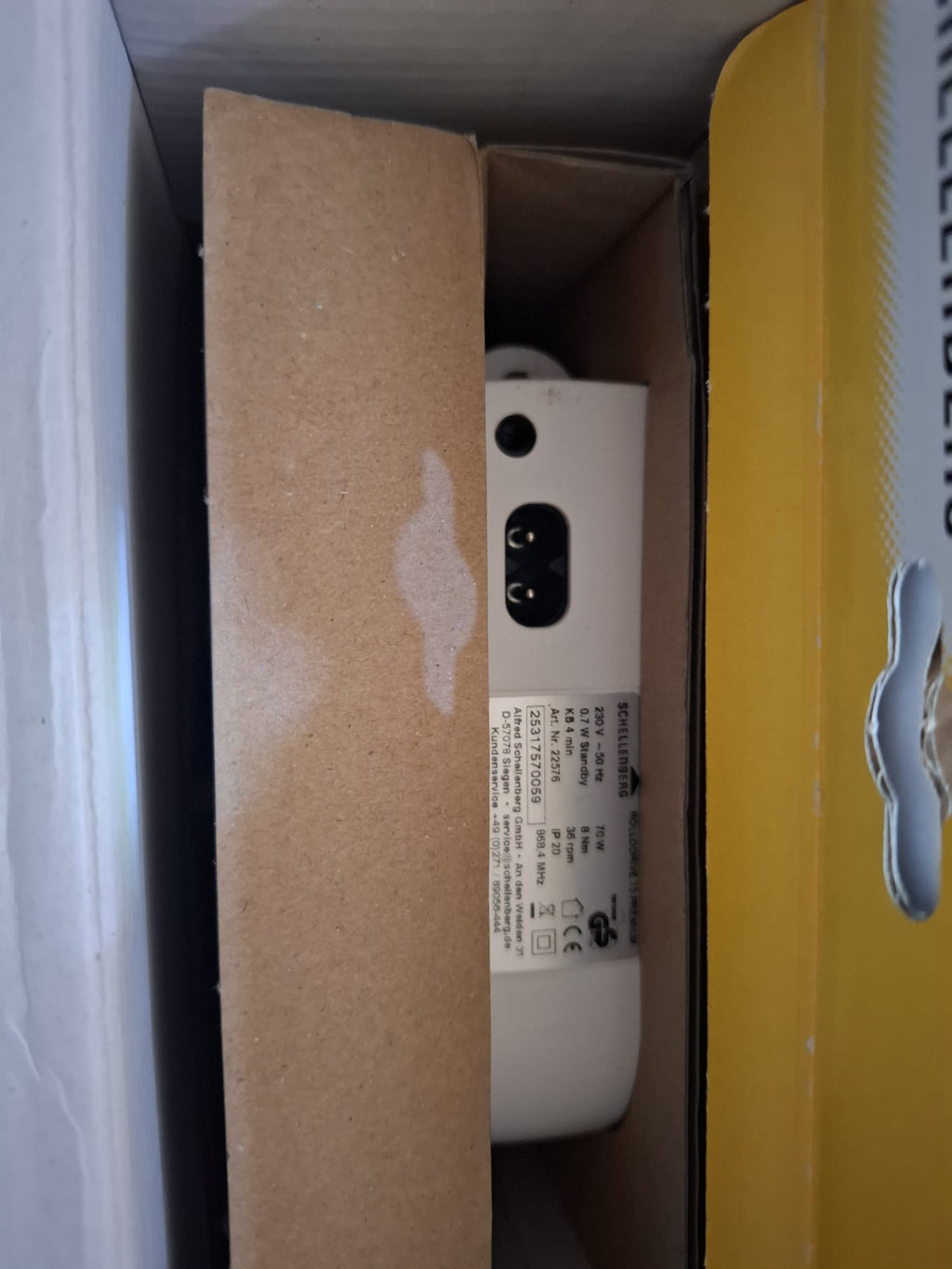 Schellenberg 22576 Înfășurator electric de bandă cu radiocomandă RolloDrive 75 Premium, pentru rulouri de până la 5 m²