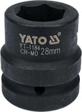 Cheie tubulara hexagonala de impact 1"X28mm YT-1184