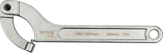 Cheie universala cu cârlig pin rotund 80 - 120 mm YT-01678