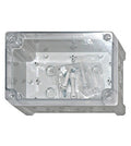 Cutie din ABS cu capac transparent şi balamale IG707034
