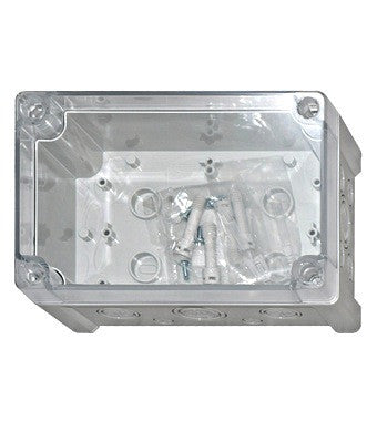 Cutie din ABS cu capac transparent şi balamale IG707034