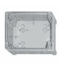 Cutie din ABS cu capac transparent şi balamale IG707035