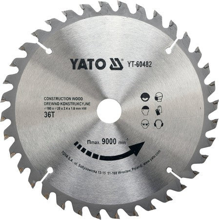 Disc circular lemn 180 x 20 x 2.4 mm YT-60482