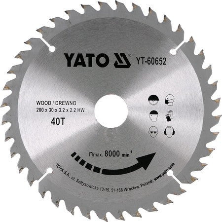 Disc circular lemn 200 x 30 x 3.2 mm  YT-60652