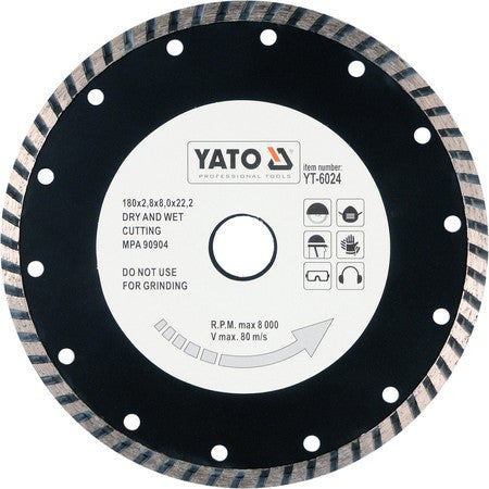 Disc diamantat turbo 180mm YT-6024