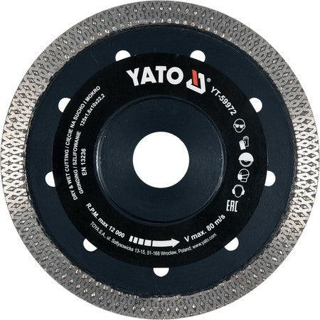 Disc diamantat 125 x 22.2 x 1.6 mm YT-59972