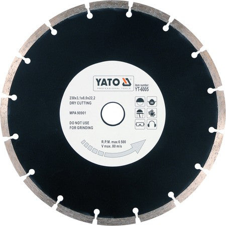 Disc diamantat segmentat HS 230 mm YT-6005