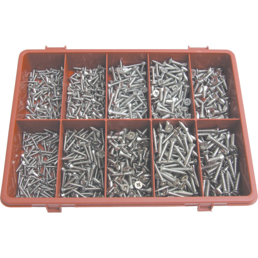 Set 900 suruburi din otel inoxidabil A2 QFT-615-4440K