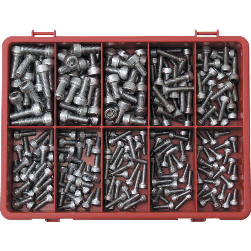 Set 250 suruburi cu cap cilindric din inox A2 QFT-615-4380K