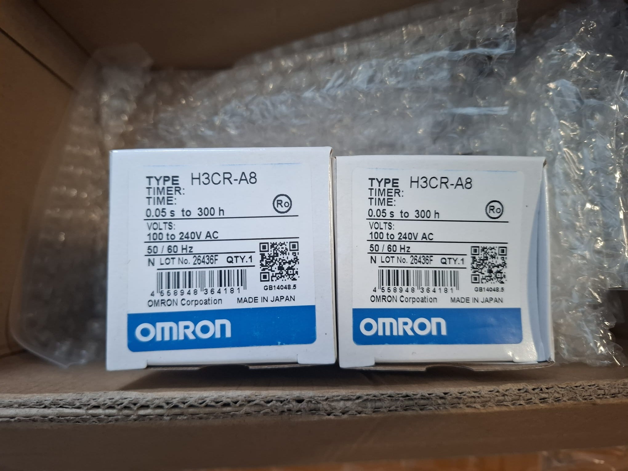 Releu de Timp Temporizator Omron H3CR-A8 100-240VAC 8 Pini