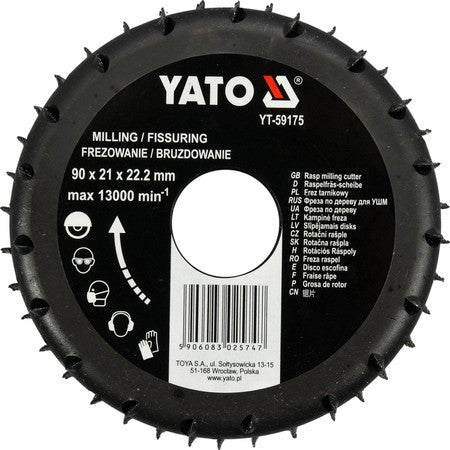 Freza raspel 90 x 21 x 22.2 mm YT-59175