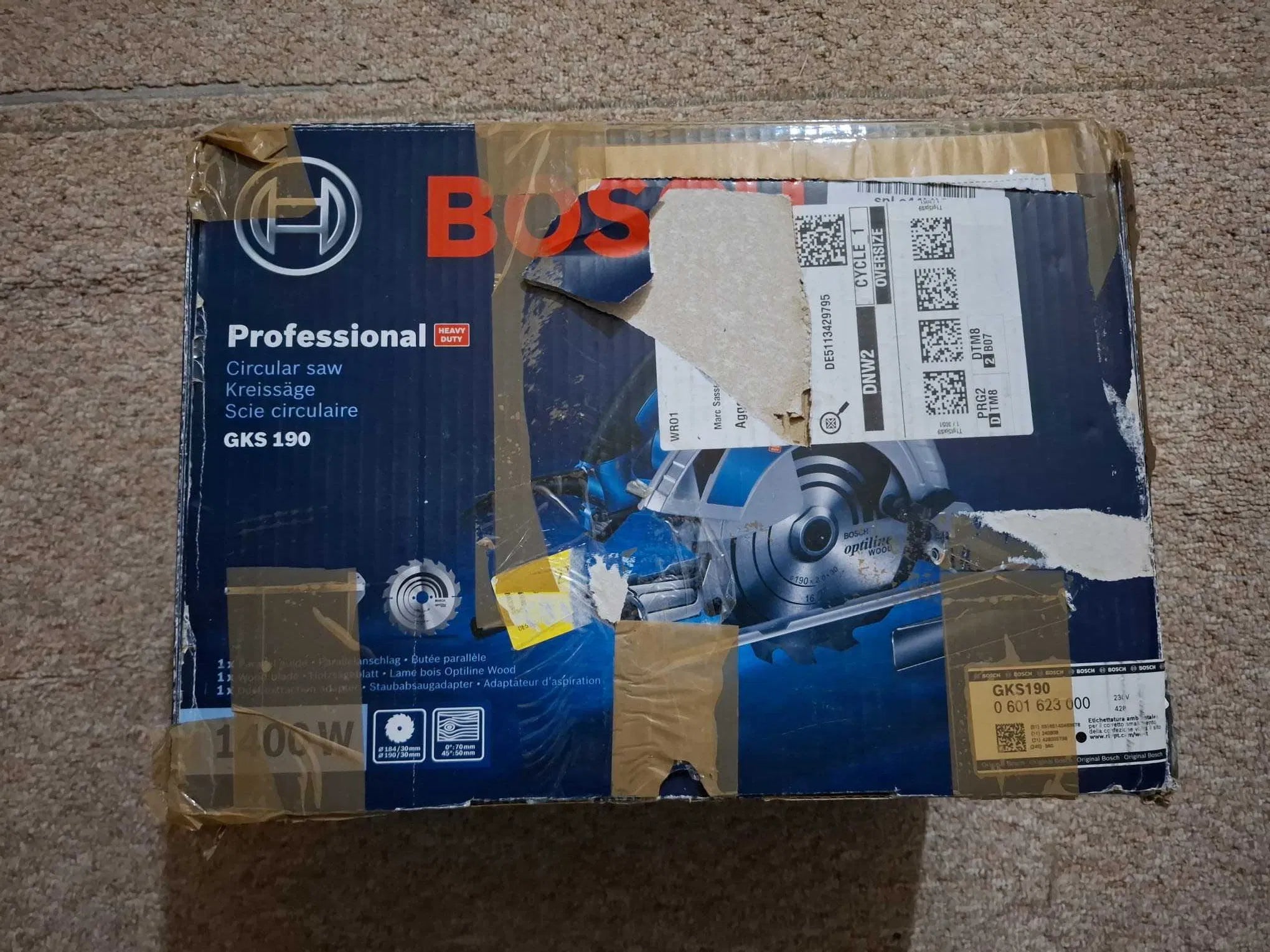 Bosch Professional Ferăstrău circular manual GKS 190