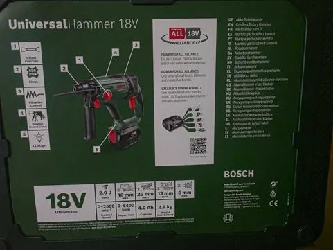 Ciocan rotopercutor fără fir Bosch Ciocan universal 18V