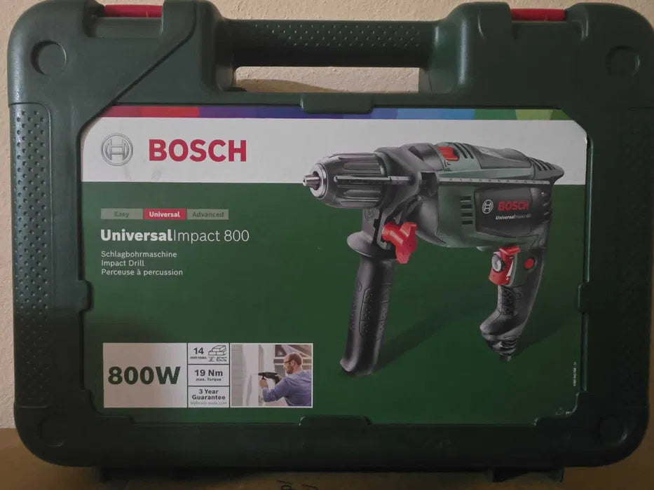 Mașină de găurit cu impact Bosch Universal Impact 800 (800 wați, cutie)