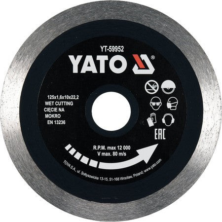 Disc diamantat continuu 125mm ceramica YT-59952
