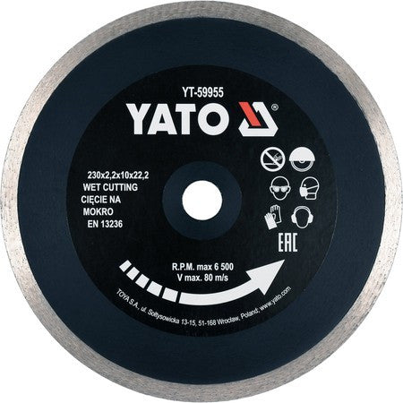Disc diamantat continuu 230mm ceramica YT-59955