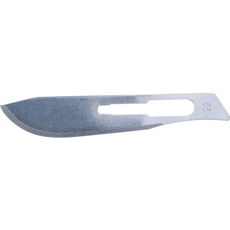 Set 100 lame nesterile din otel carbon NO.22 KEN-537-7055K