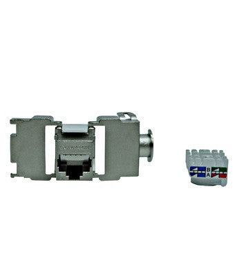 Modul RJ45 ecranat, cat 6 Class E, TOOLLESS LINE HSEMRJ6GWS