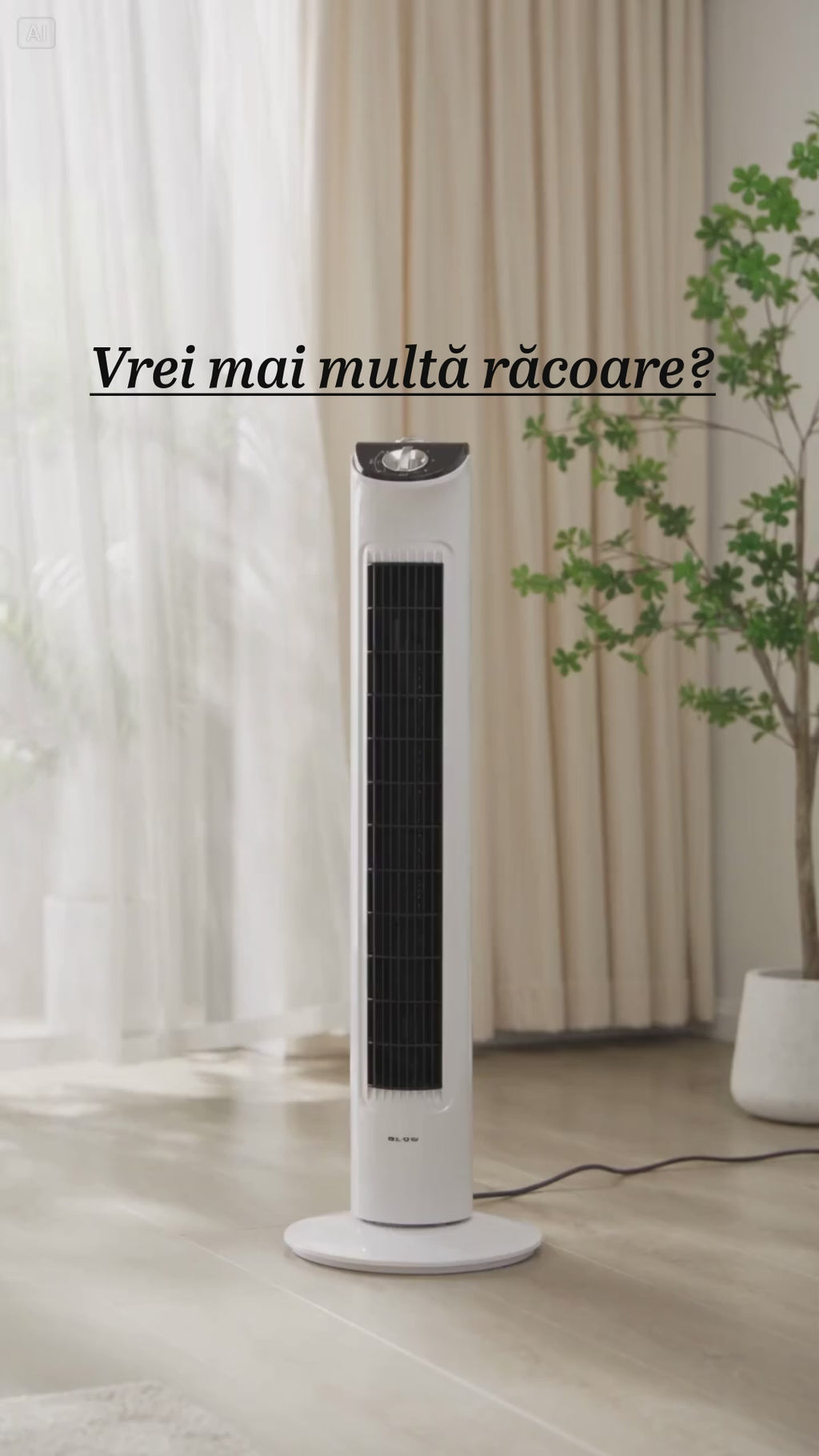Ventilator turn profesional 80W