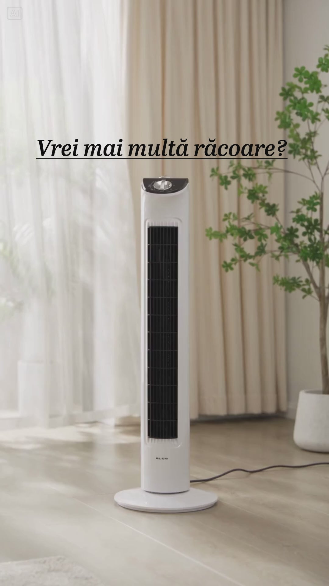 Ventilator turn profesional 80W