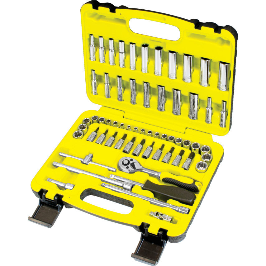 Set capete tubulare profil surubelnita 1/4" patrata 60 de piese - sistem metric YMT-582-9220K