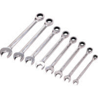 Set 8 chei combinate metrice cu clichet, cap fix 8-19mm KEN-582-8864K