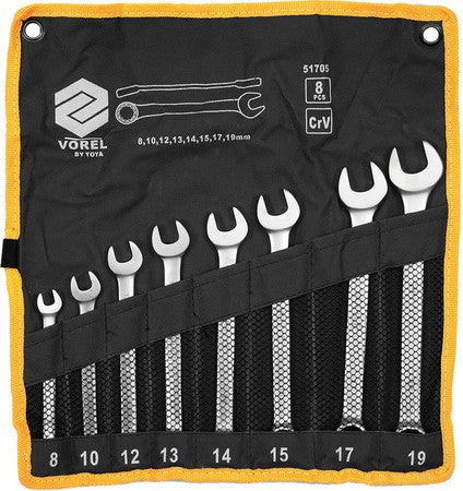 Set 8 chei combinate satinate CR-V 51705 Vorel
