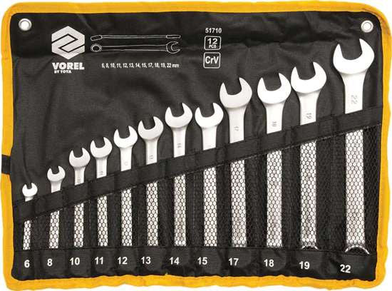 Set 8 chei combinate satinate CR-V 51710 Vorel