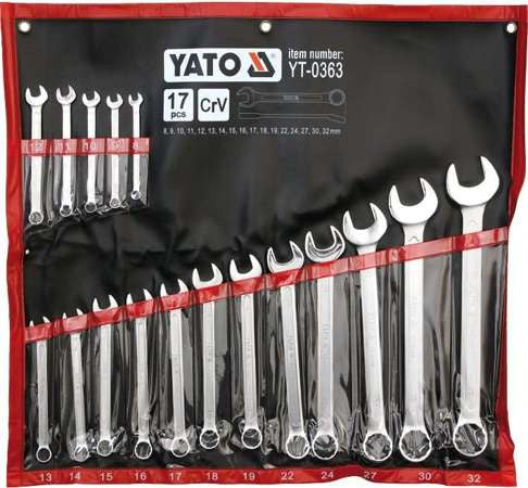 Set 17 chei combinate 8 - 32 mm YT-0363