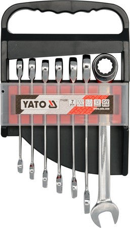 Set 7 chei combinate cu clichet 10 - 19 mm YT-0208