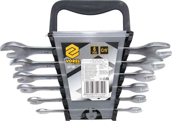 Set chei fixe satinate 6 bucati, 6-17 MM 51740 Vorel