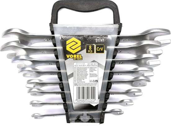 Set chei fixe satinate 8 bucati, 6-22 MM, 51741 Vorel