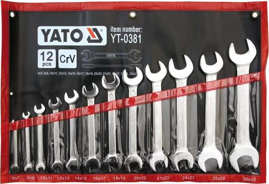 Set 12 chei fixe 6x32 mm YT-0381