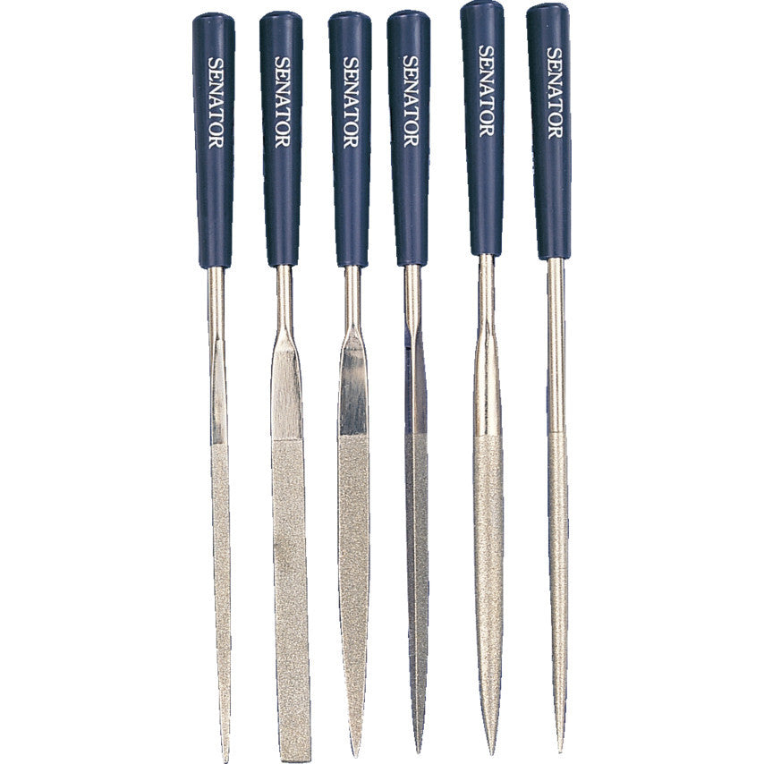 Set 6 pile ac cu diamant, 16cm SEN-033-0600K