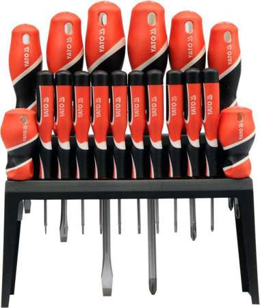 Set 18 surubelnite cu suport YT-25982