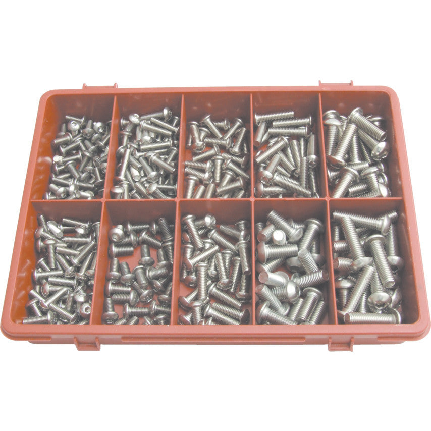 Set 310 suruburi cu cap bombat din inox QFT-615-4420K