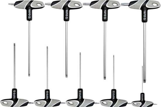 Set torx maner tip "T", 9 piese  YT-05615